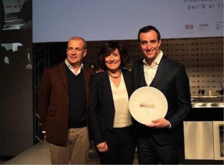 da sinistra: Martino De Rosa, Carmen Moretti e Will Guidara